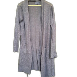 Anthropology Michael Stars linen cotton blend long open cardigan sweater.